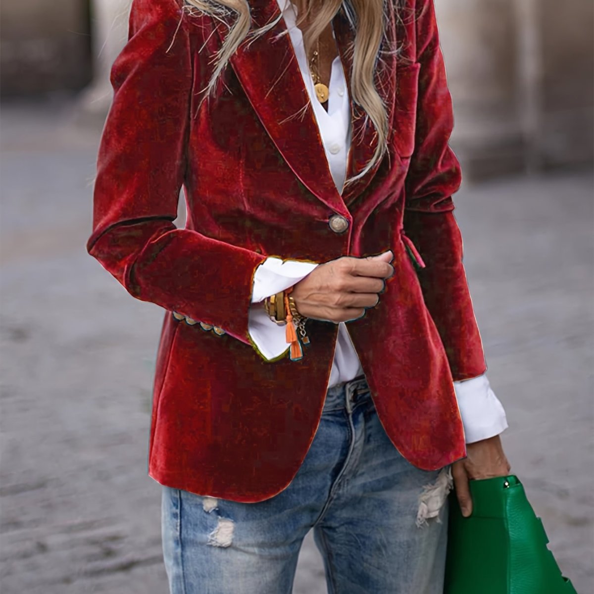 Chica | Velvet blazer